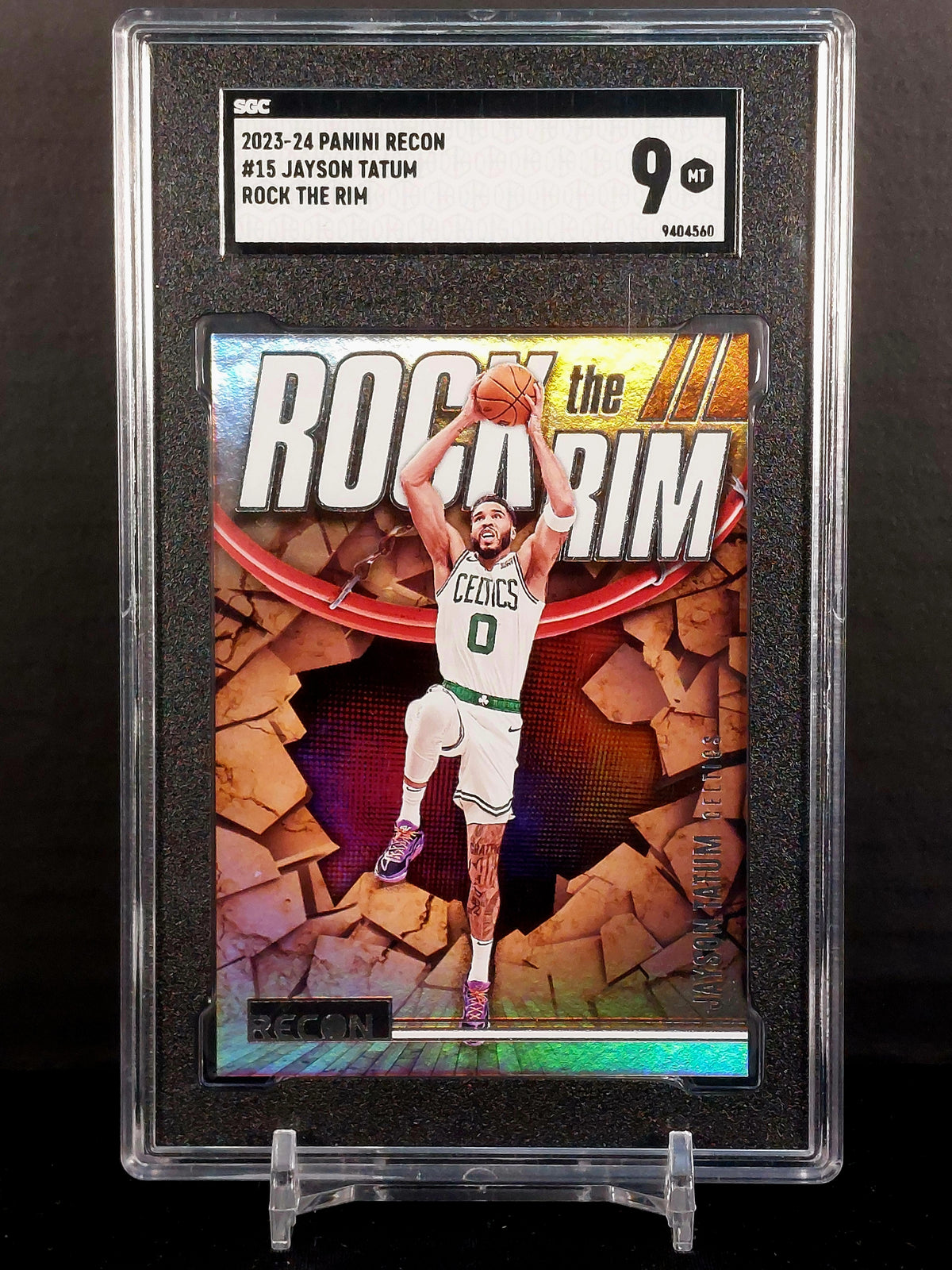 JAYSON TATUM #15 - 2023-24 Panini RECON, Rock the Rim