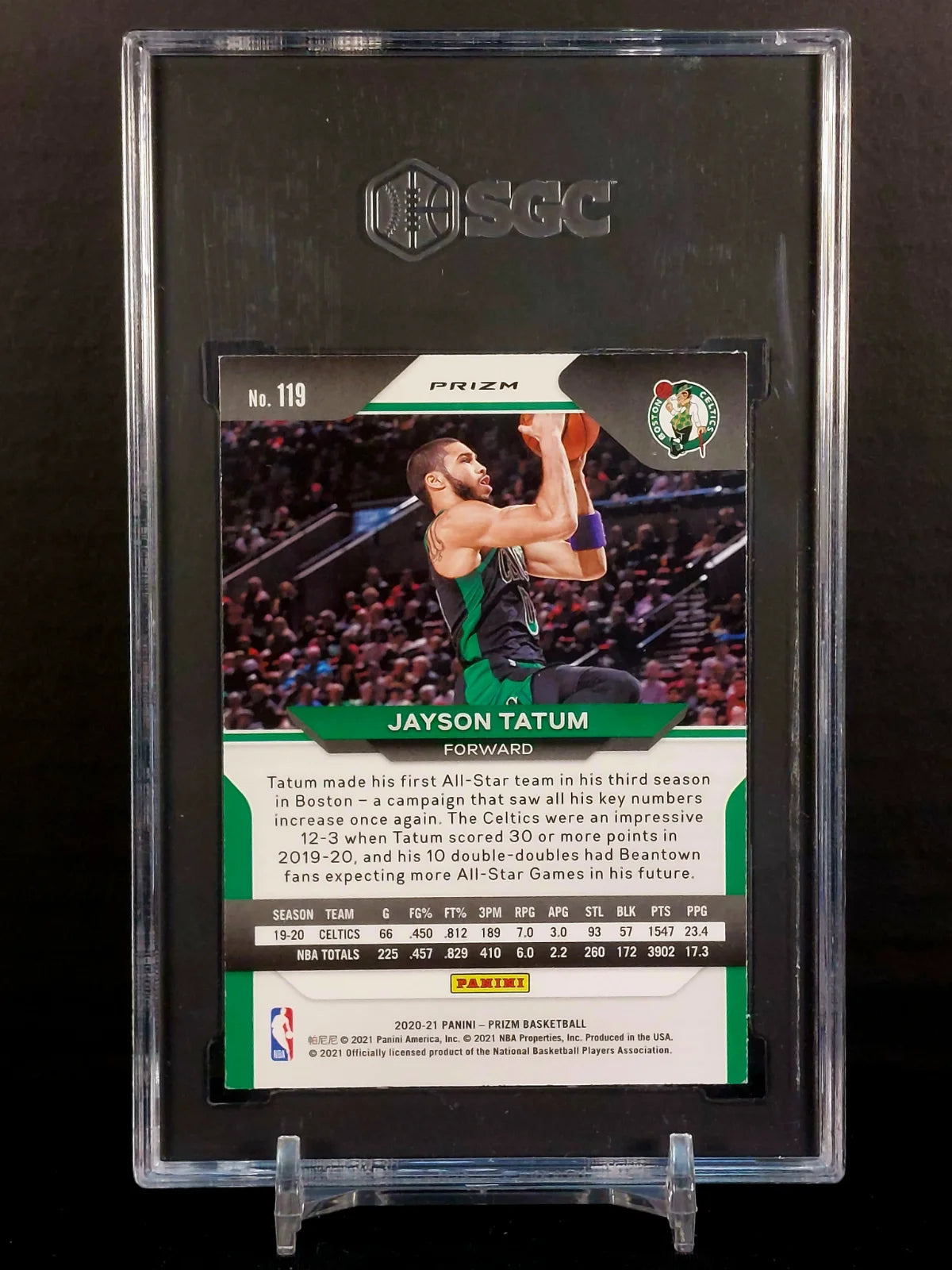 JAYSON TATUM #119 - 2020-21 Panini Prizm, Ruby Wave Prizm