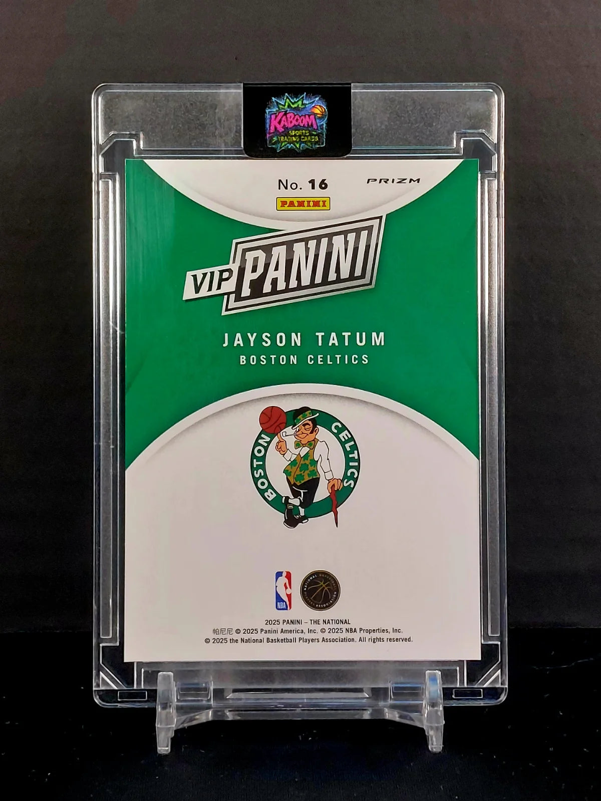 JAYSON TATUM (SP) #16 - 2025 Panini National Convention VIP Gold Pack, Baja Tiger Stripes Prizm