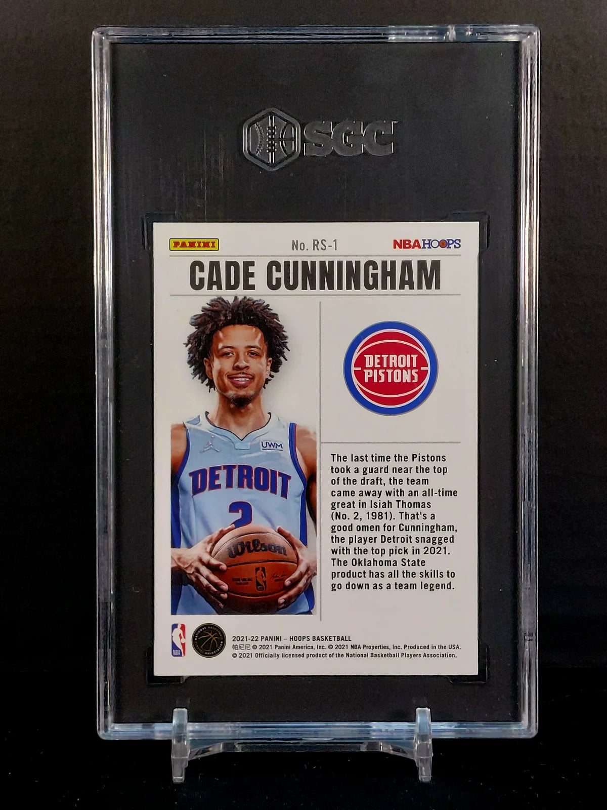 CADE CUNNINGHAM (Rookie) #RS-1 - 2021-22 Panini Hoops, Rookie Special