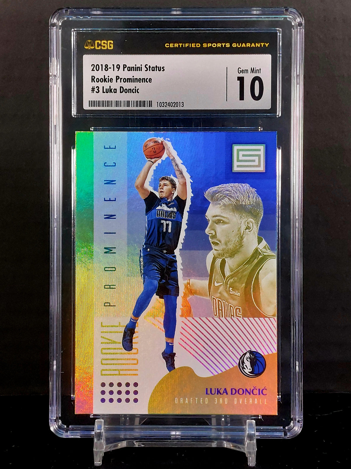 LUKA DONCIC (Rookie) #3 - 2018-19 Panini Status, Rookie Prominence