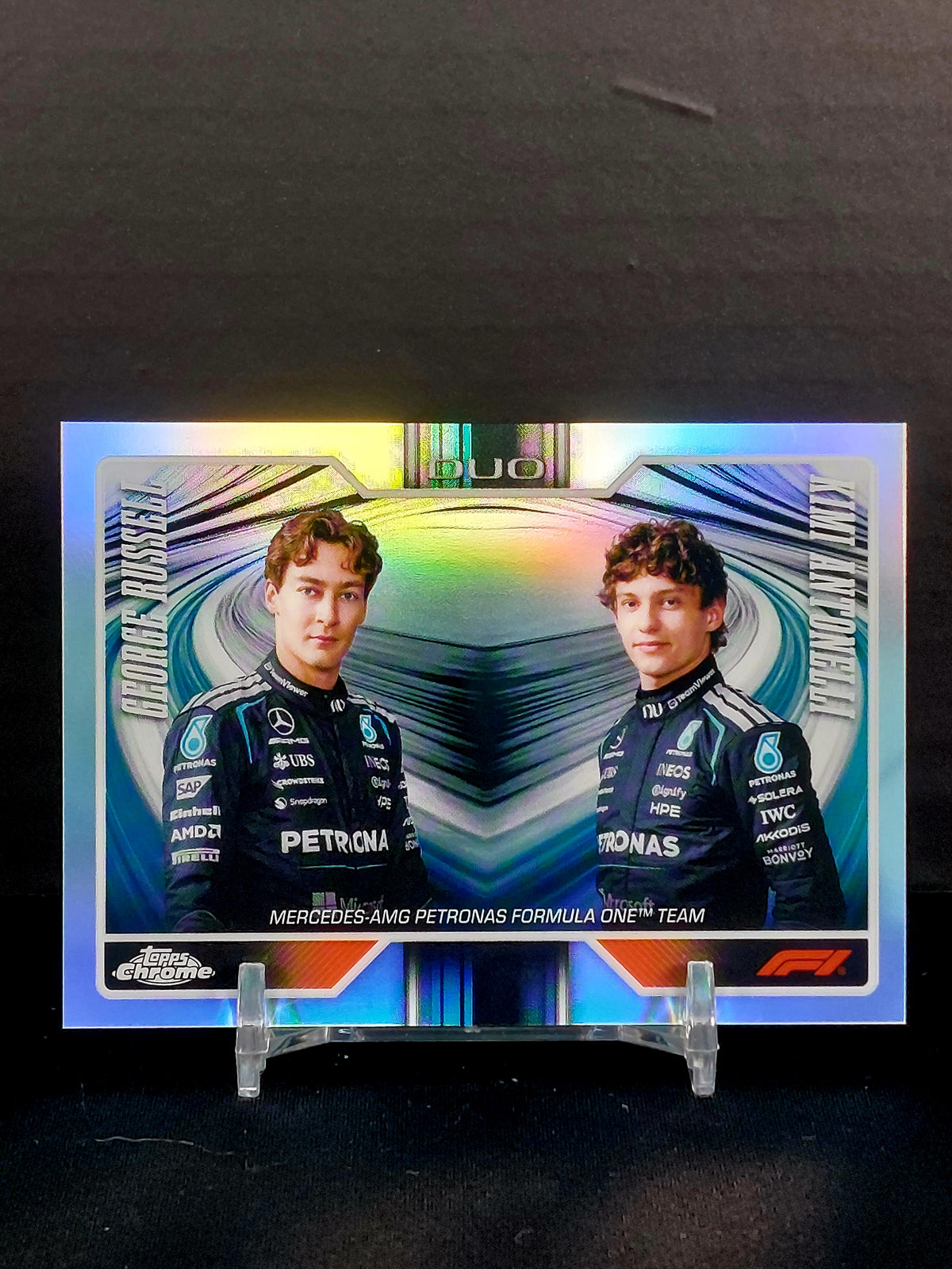 KIMI ANTONELLI & GEORGE RUSSEL (Mercedes) #169 - 2026 Topps Chrome F1, TEAM DUO Refractor