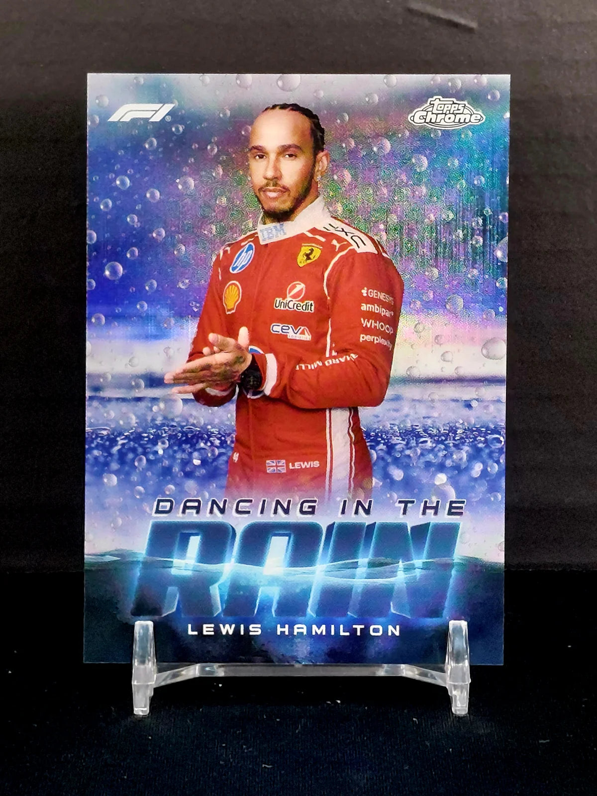 LEWIS HAMILTON #DITR-8 - 2026 Topps Chrome F1,  Dancing In tThe Rain
