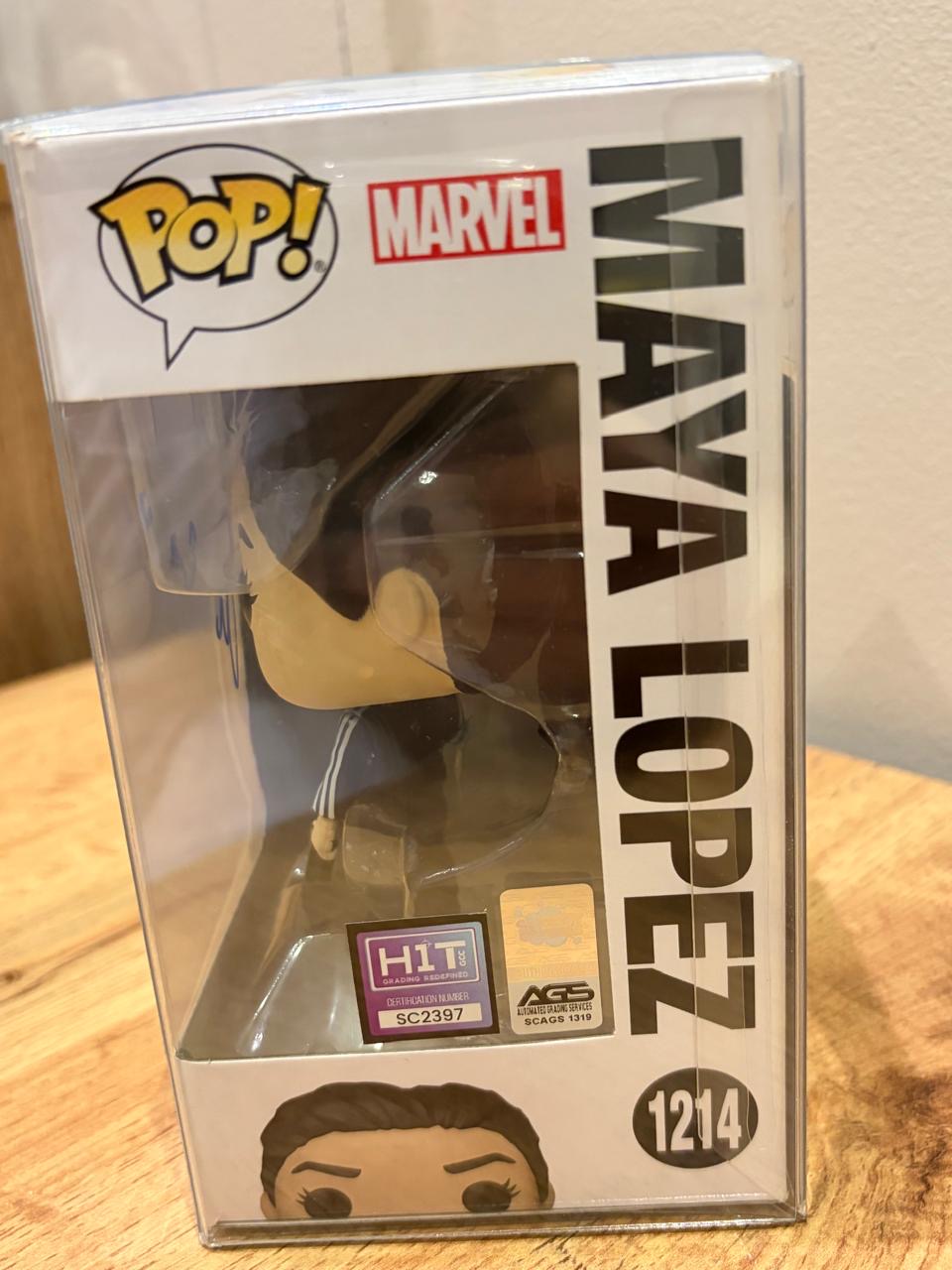 ALAQUA COX SIGNED MAYA LOPEZ HAWKEYE FUNKO POP