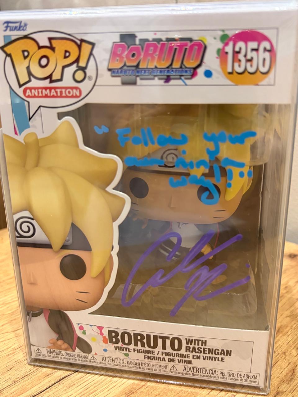 Signed Boruto Funko #1035 Amanda Miller Autograph
