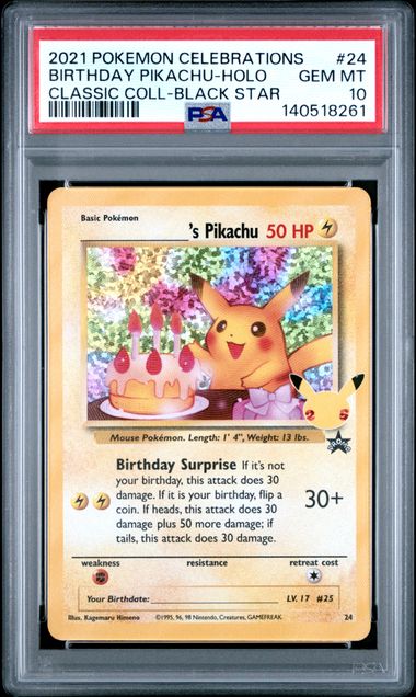 ______'s Pikachu 24/53 (Celebrations: Classic Collection) — PSA 10