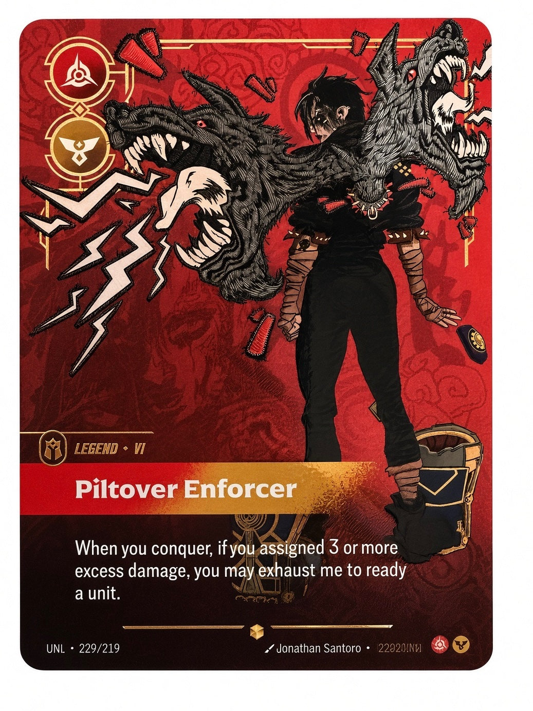 Vi - Piltover Enforcer (Overnumbered) 229/219 (Unleashed)