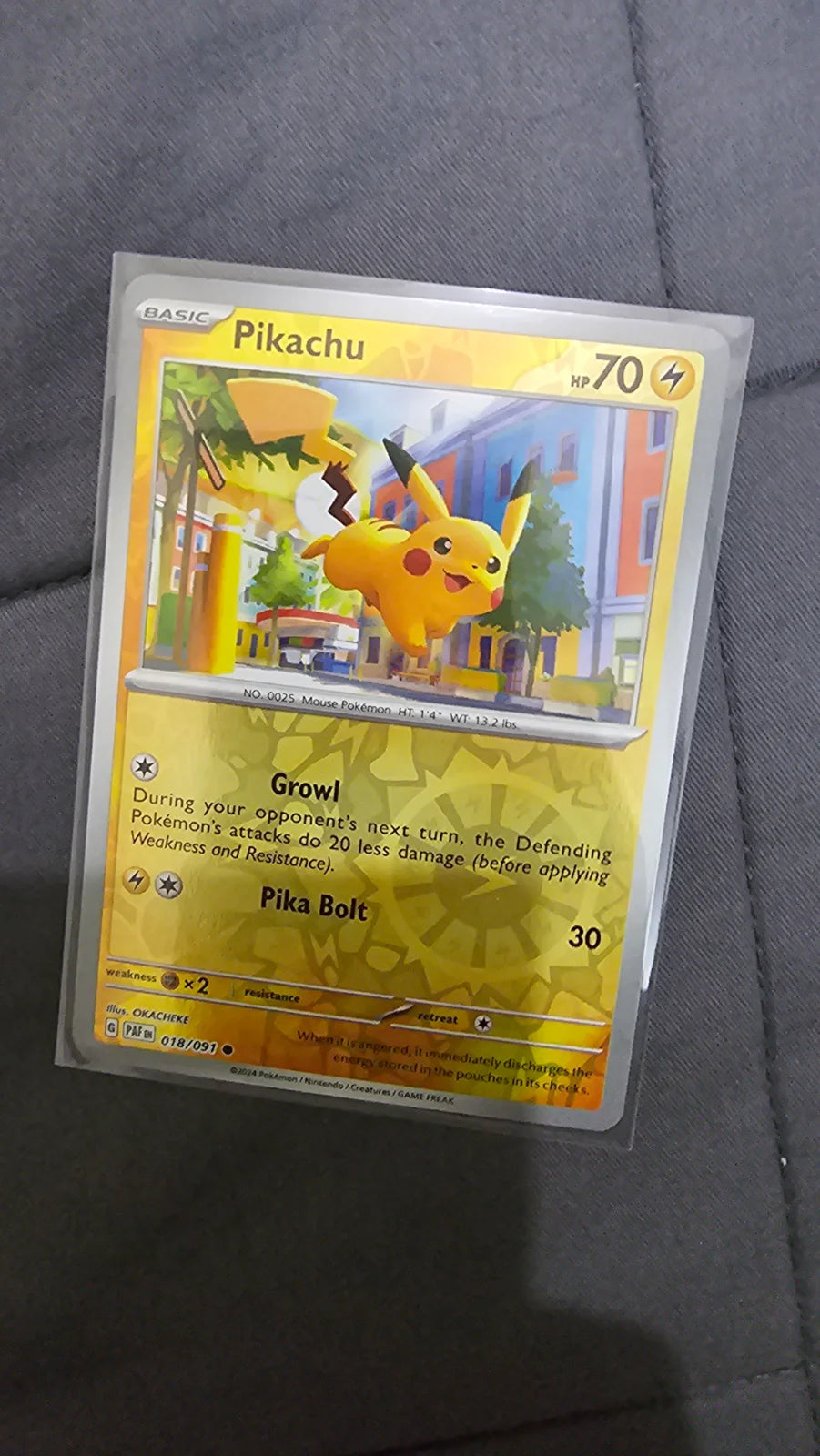 Pikachu (Reverse Cosmos Holo) 018/091 (Miscellaneous Cards & Products)