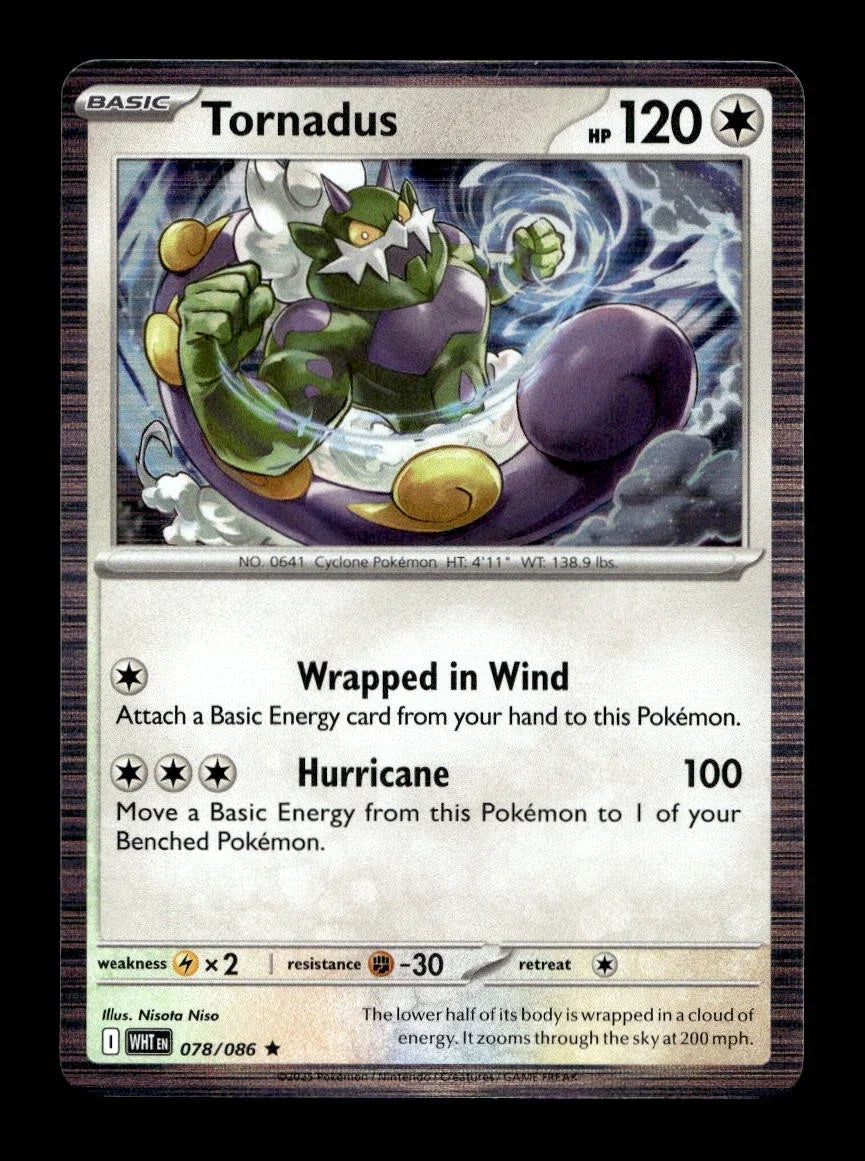 Tornadus 078/086 · Holofoil (White Flare)