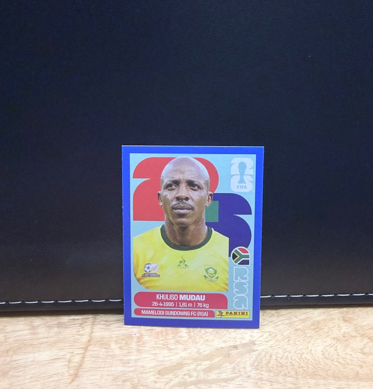Panini FIFA World Cup 2026 Sticker RSA9 Khuliso Mudau  Blue Parallel Jimenez