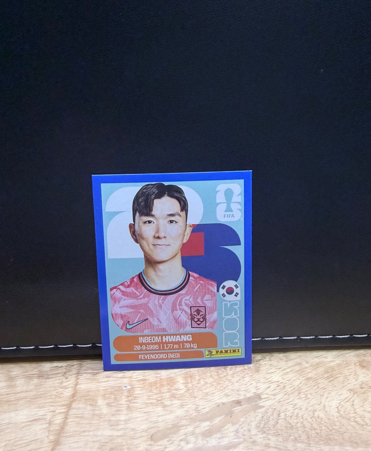 Panini FIFA World Cup 2026 Sticker KOR11 Inbeom Hwang Blue Parallel