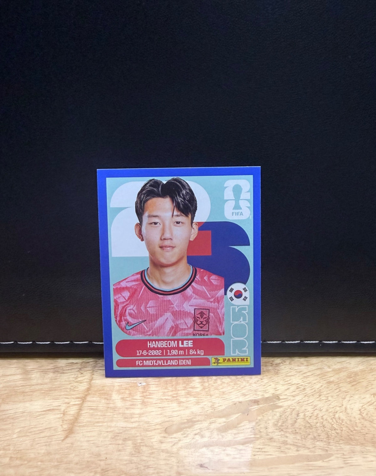 Panini FIFA World Cup 2026 Sticker KOR7 Hanbeom Lee Blue Parallel