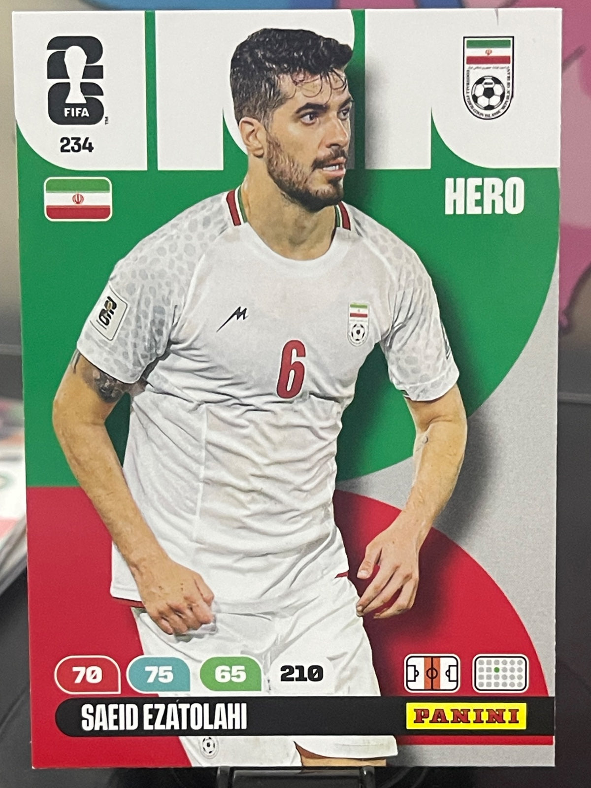 Panini FIFA World Cup 2026 Adrenalyn XL Saeid Ezatolahi Iran Hero (#234)