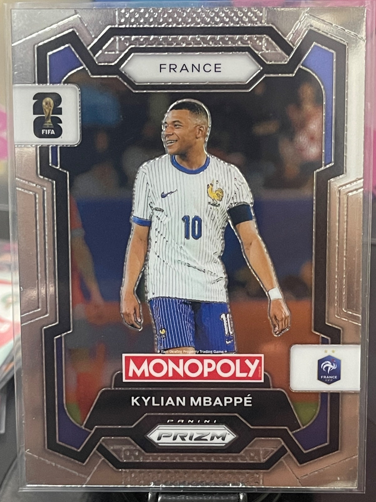 Kylian Mbappé (#7) Panini Monopoly Prizm FIFA World Cup 2026
