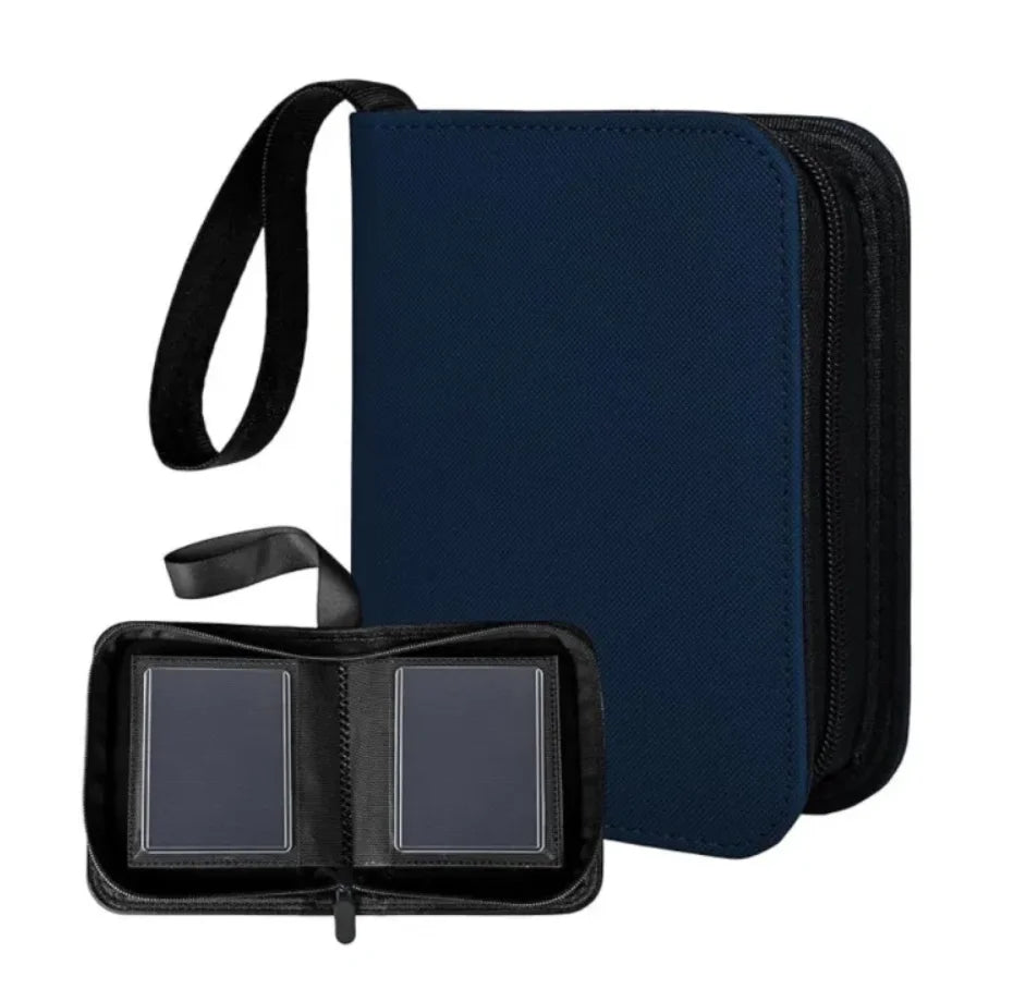 1-Pocket Toploader Binder - 40 Card Slots - Navy Blue