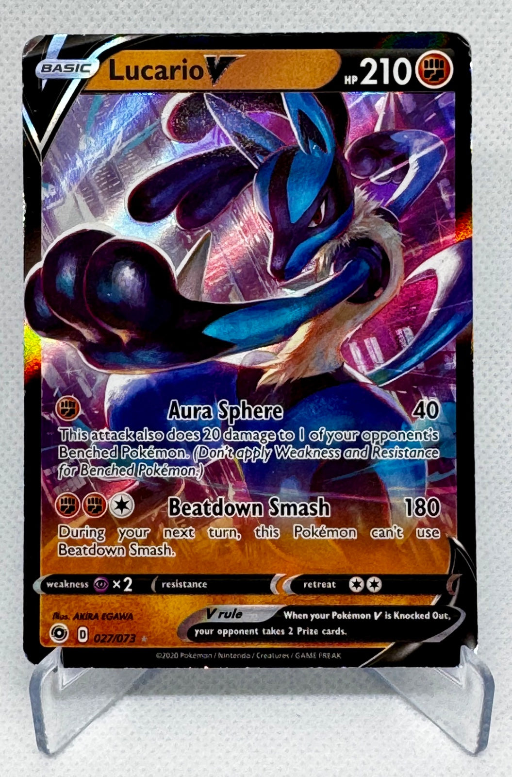 Lucario V 27/73 (Deck Exclusives) 11