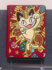 Meowth — Hand-Painted 9-Pocket Binder