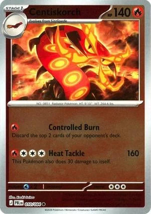 Centiskorch 010/084 · Reverse Holofoil (Pitch Black)