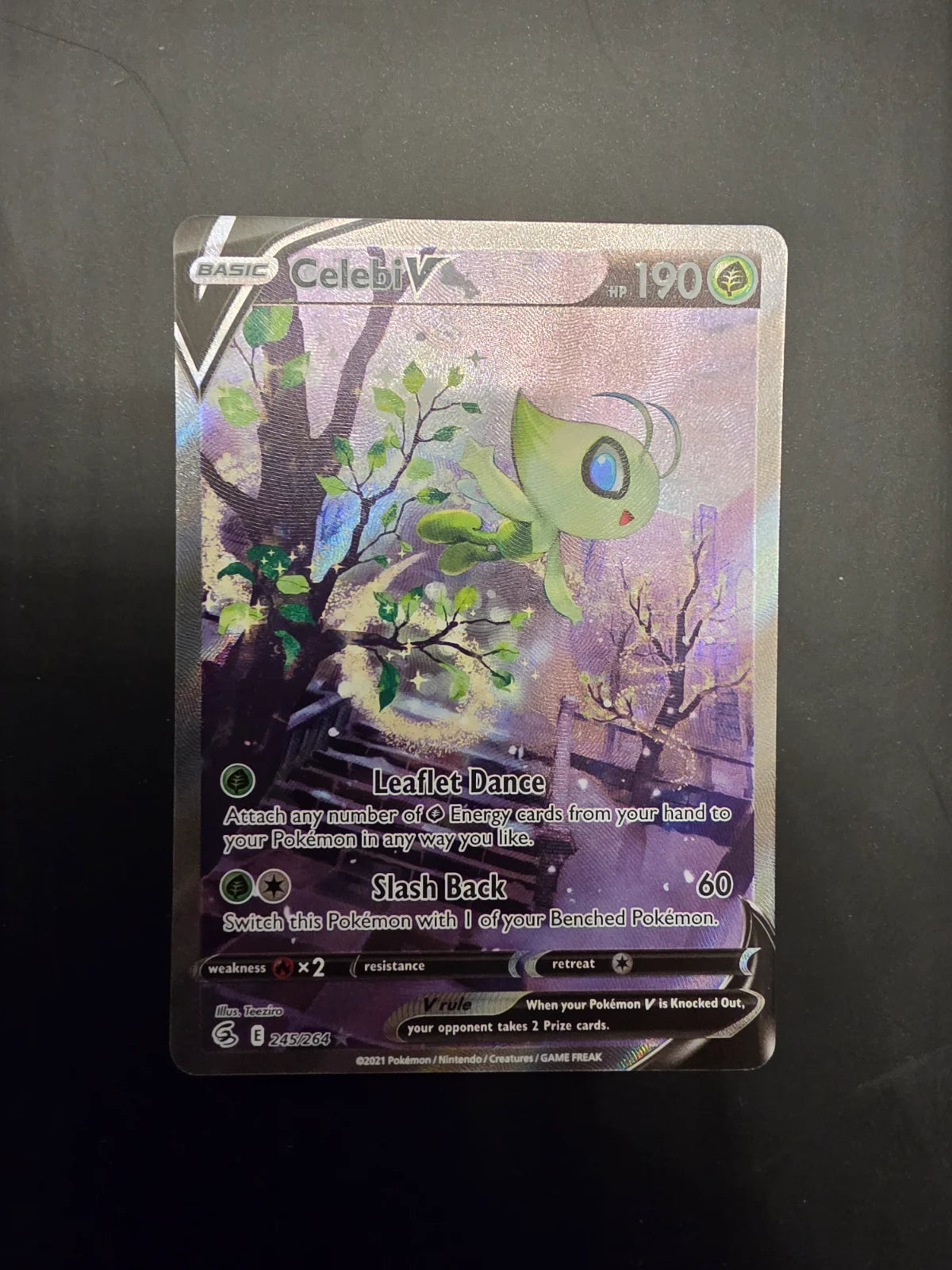 Celebi V (Alternate Full Art) 245/264 (Fusion Strike)