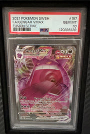 Gengar VMAX 157/264 (Fusion Strike) — PSA 10