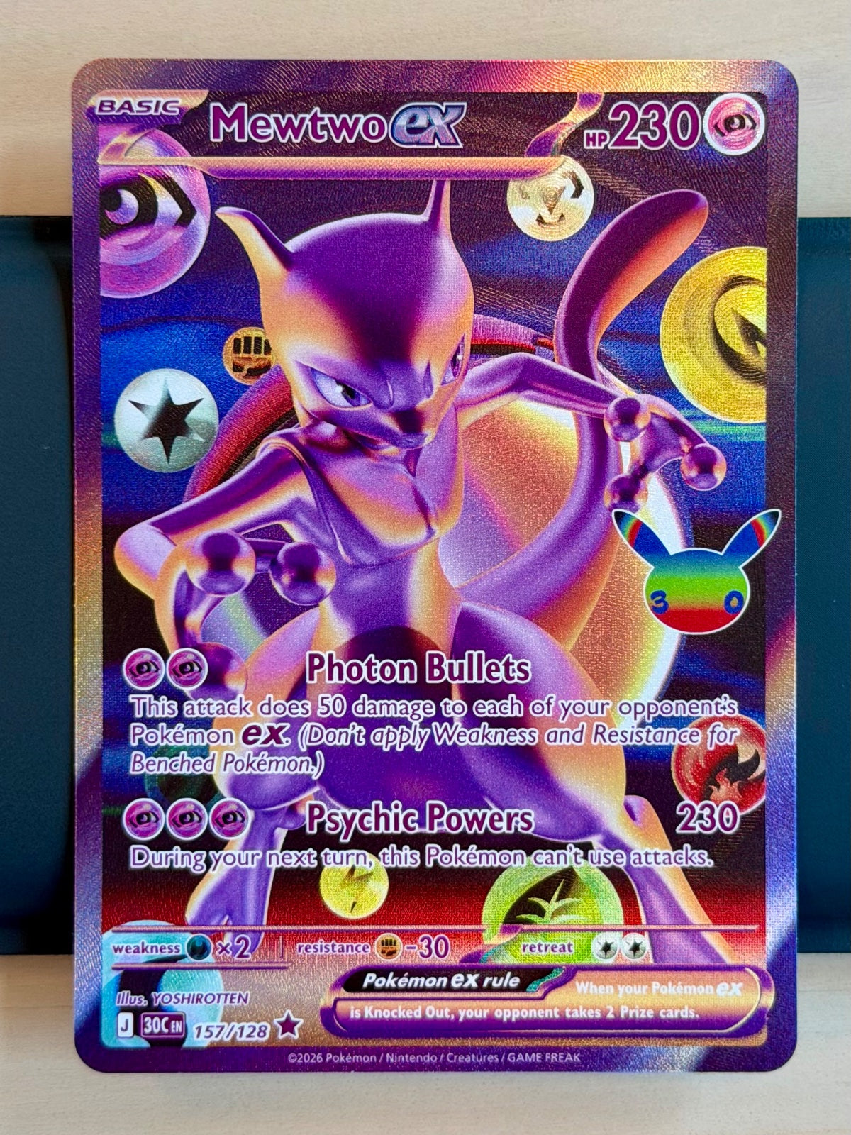 Mewtwo ex 157/128 (30th Celebration)