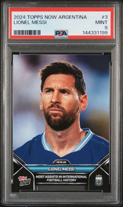 2024 Topps Now Argentina #3 Lionel Messi PSA9
