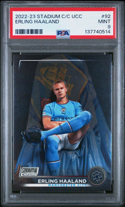 Erling Haaland - 2022–23 Stadium Club Chrome UEFA Club Competitions #92, Manchester City PSA 9