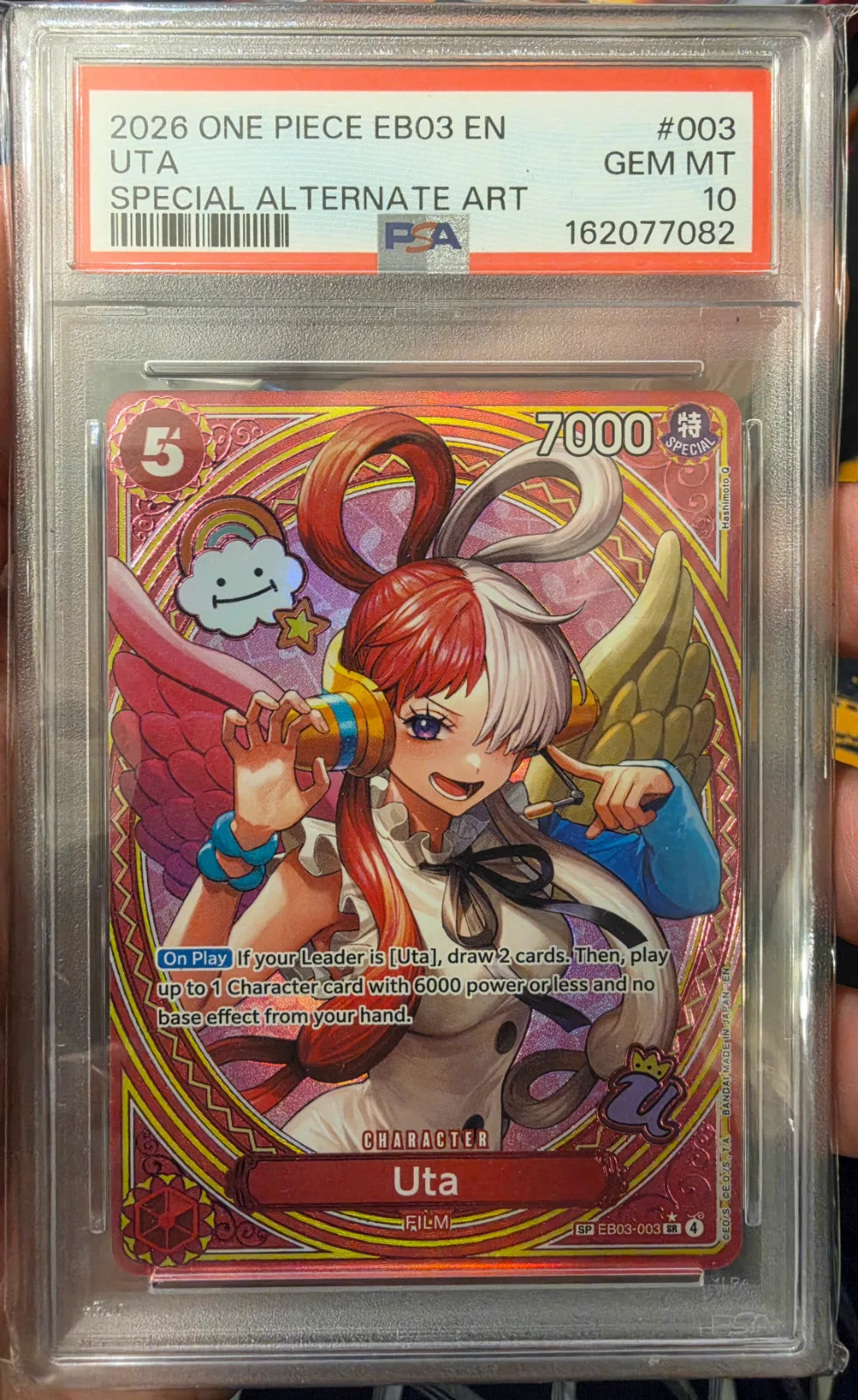 Uta - 003 (SP) EB03-003 (Extra Booster: One Piece Heroine's Edition) — PSA 10