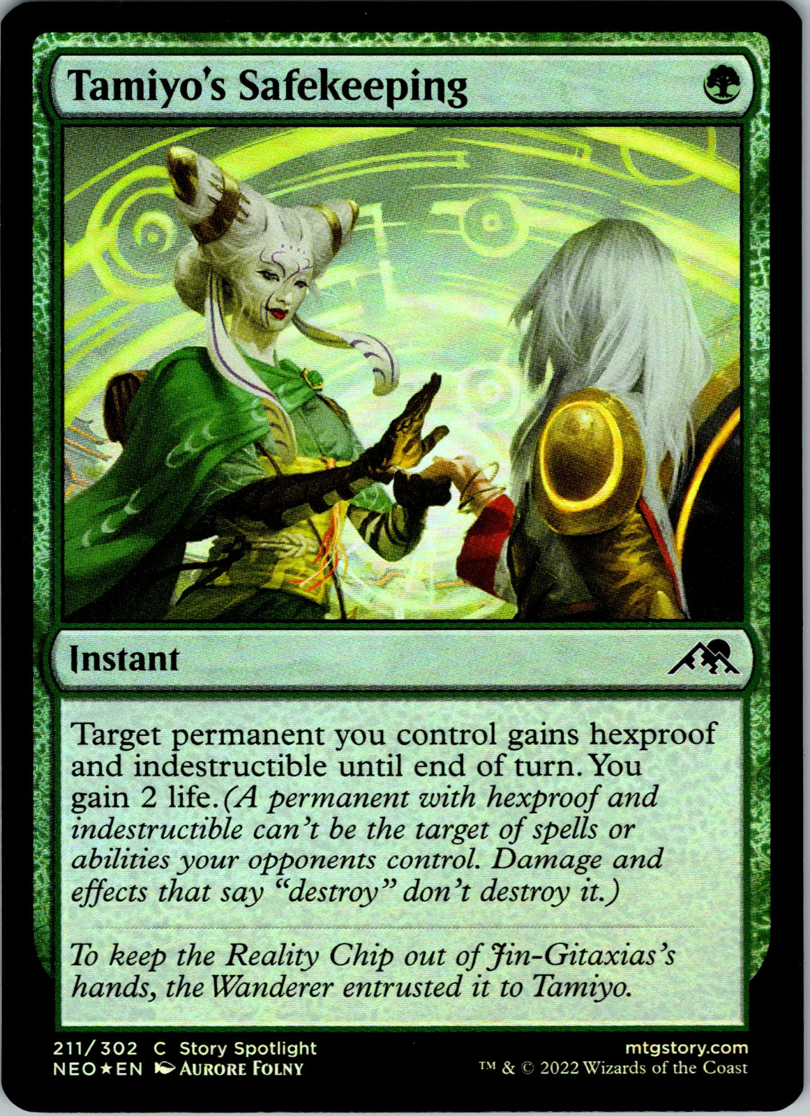 Tamiyo's Safekeeping 211 · Foil (Kamigawa: Neon Dynasty)