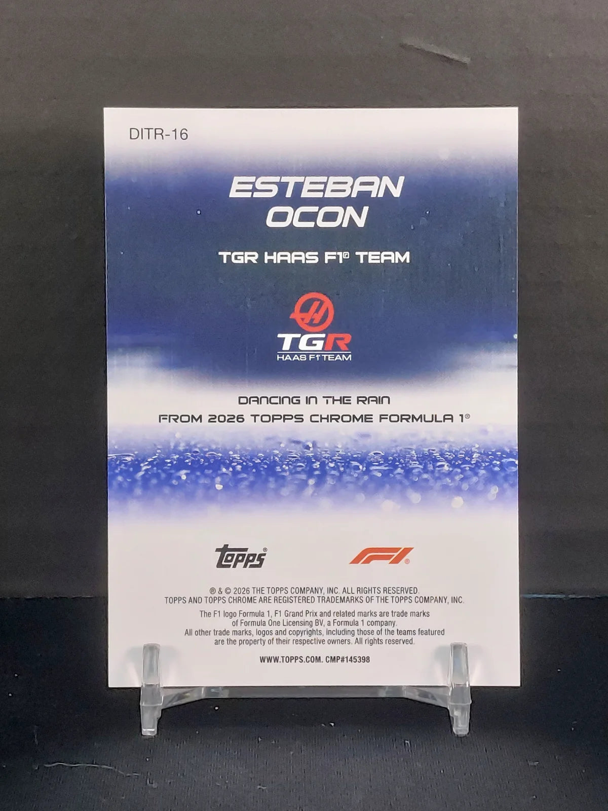 ESTEBAN OCON #DITR-16 - 2026 Topps Chrome F1, Dancing In The Rain