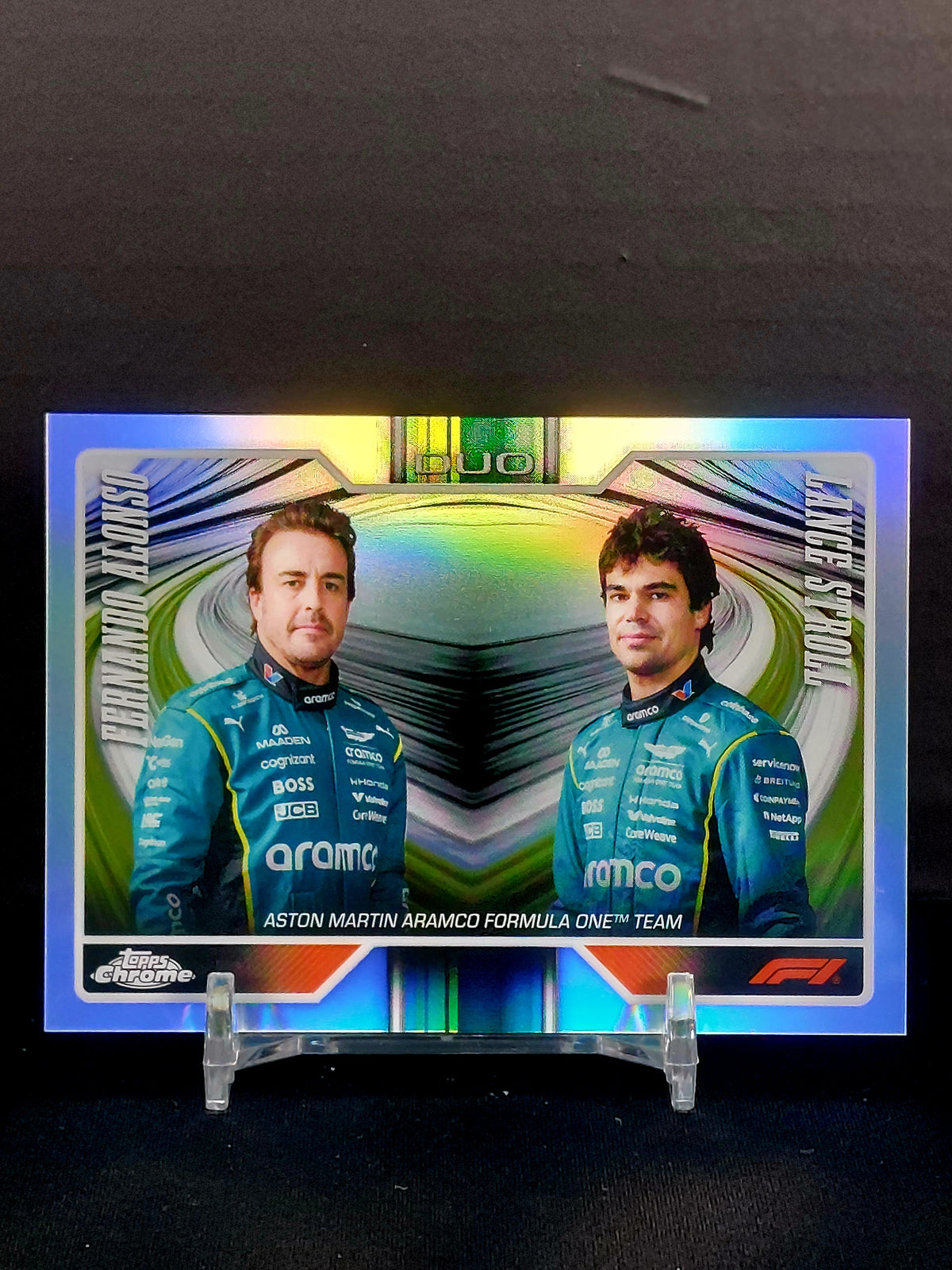 FERNANDO ALONSO & LANCE STROLL #174 - 2026 Topps Chrome F1, DUO Aston Martin Refractor