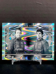 FERNANDO ALONSO & LANCE STROLL #174 - 2026 Topps Chrome F1, DUO Aston Martin Raywave Refractor