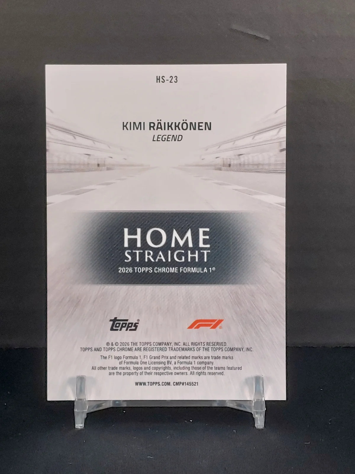KIMI RÄIKKÖNEN #HS-23 - 2026 Topps Chrome F1, Home Straight