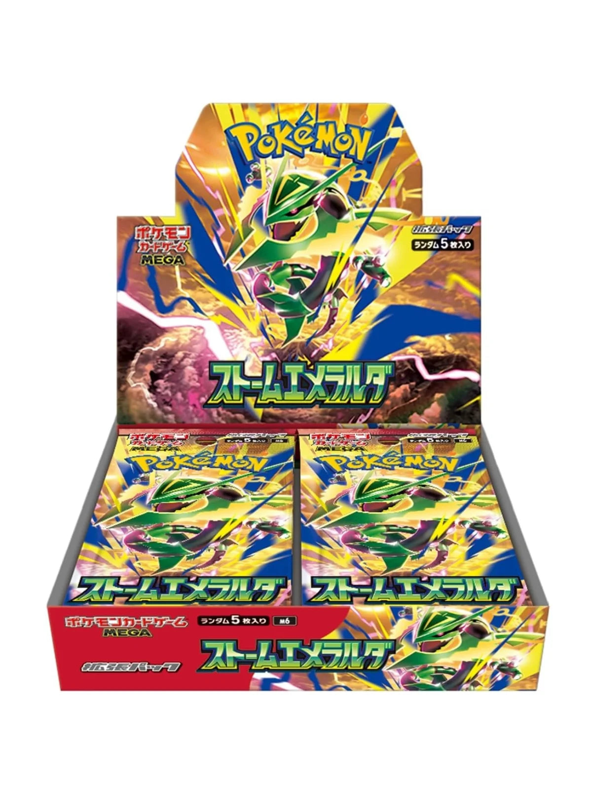 Pokémon Card Game MEGA Expansion Pack Storm Emeralda M6 Booster Box – Japanese Edition