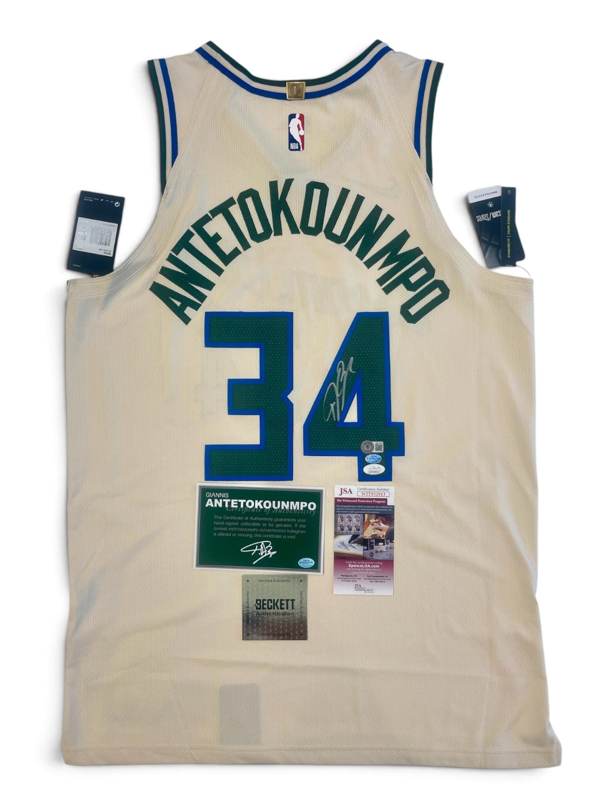 Nike Vaporknit Authentic City Edition Giannis Antetokounmpo Signed Jersey