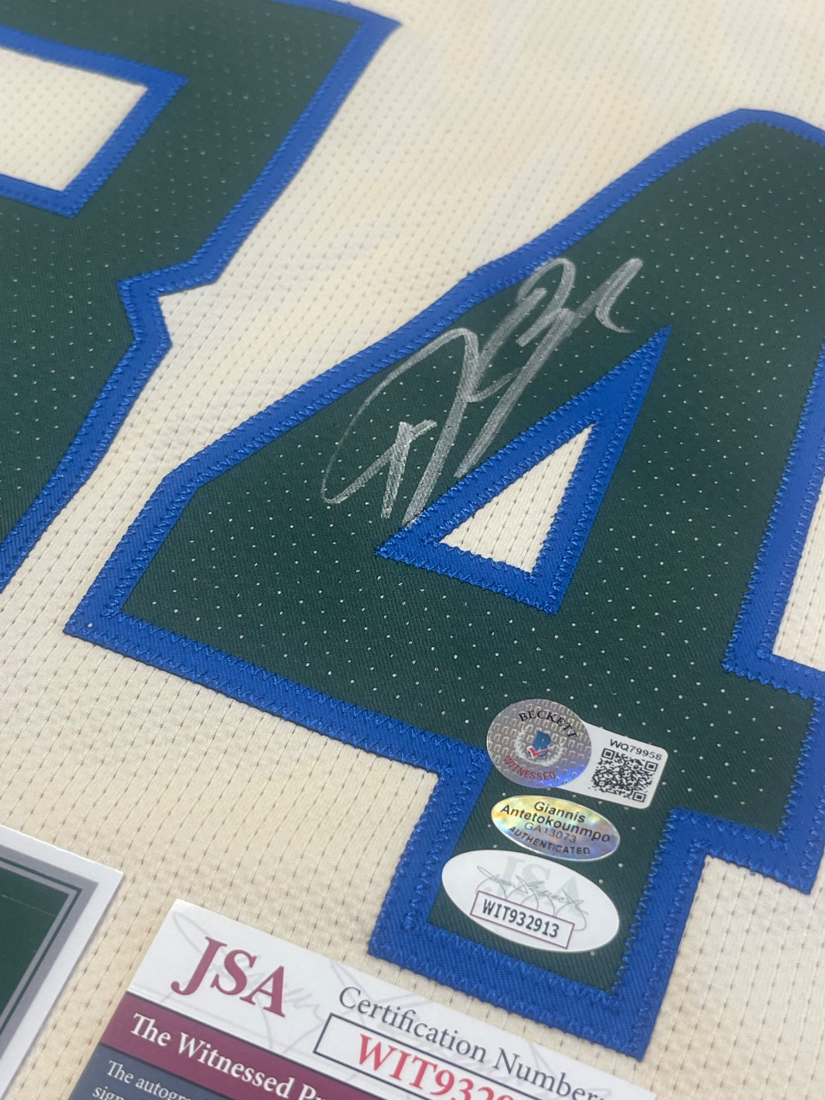 Nike Vaporknit Authentic City Edition Giannis Antetokounmpo Signed Jersey