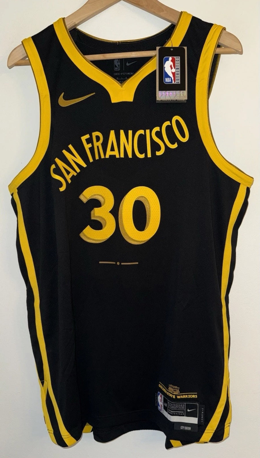 Nike ADV Authentic City Edition Stephen Curry Signed Jersey