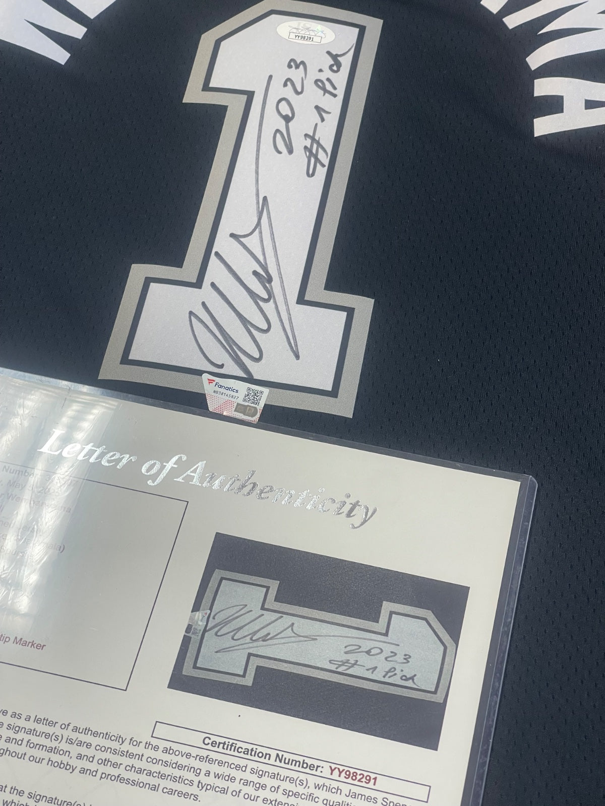 Nike Swingman Icon Edition Victor Wembanyama Signed Jersey