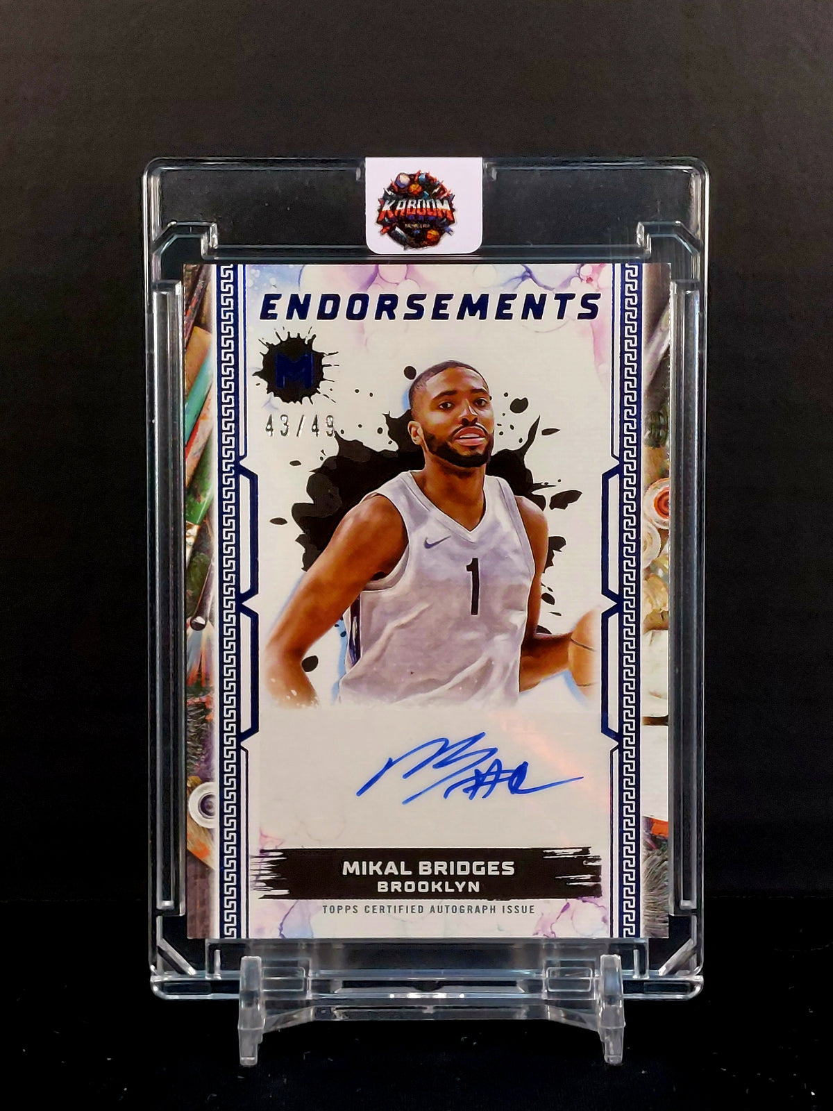 MIKAL BRIDGES (AU #/49) #ME-MB - 2024-25 Topps Motif, Motif Endorsements Autograph Card /49