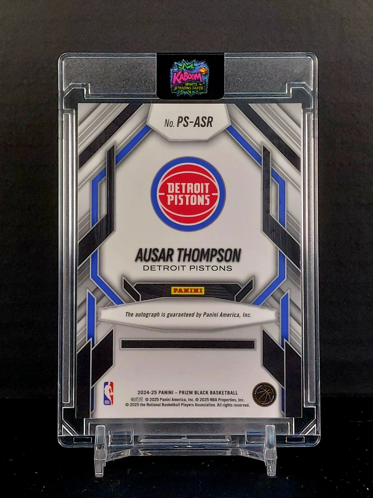 AUSAR THOMPSON (AU) #PS-ASR - 2024-25 Panini Prizm Black, Prolific Signatures