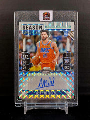 AJAY MITCHELL (RC, AU #/25) #RST-AJY - 2024-25 Panini Mosaic, Rookie Season Ticket White Prizm Auto /25