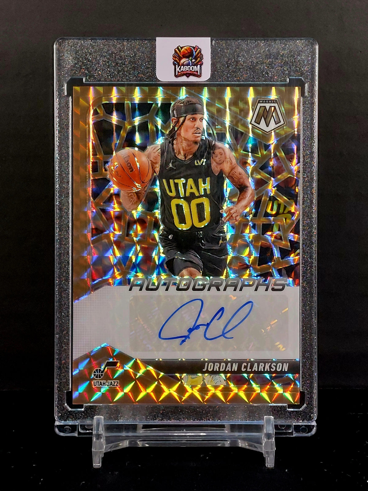 JORDAN CLARKSON (AU #/75) #AM-CLK - 2024-25 Panini Mosaic, Autographs Mosaic Bronze Prizm /75