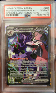 Marnie's Grimmsnarl ex 287/217 (Ascended Heroes) — PSA 10