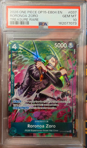 Roronoa Zoro (OP13-037) (Adventure on Kami's Island) — PSA 10