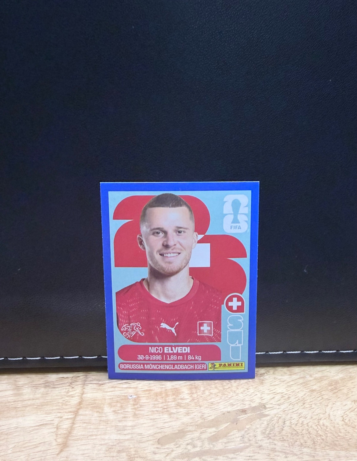 Panini FIFA World Cup 2026 Sticker SUI6 Nico elvedi Blue Parallel
