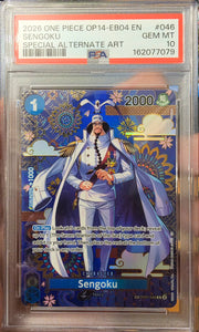 Sengoku - OP07-046 (SP) (The Azure Sea's Seven) — PSA 10