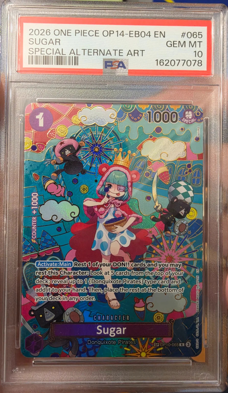 Sugar - OP10-065 (SP) (The Azure Sea's Seven) — PSA 10