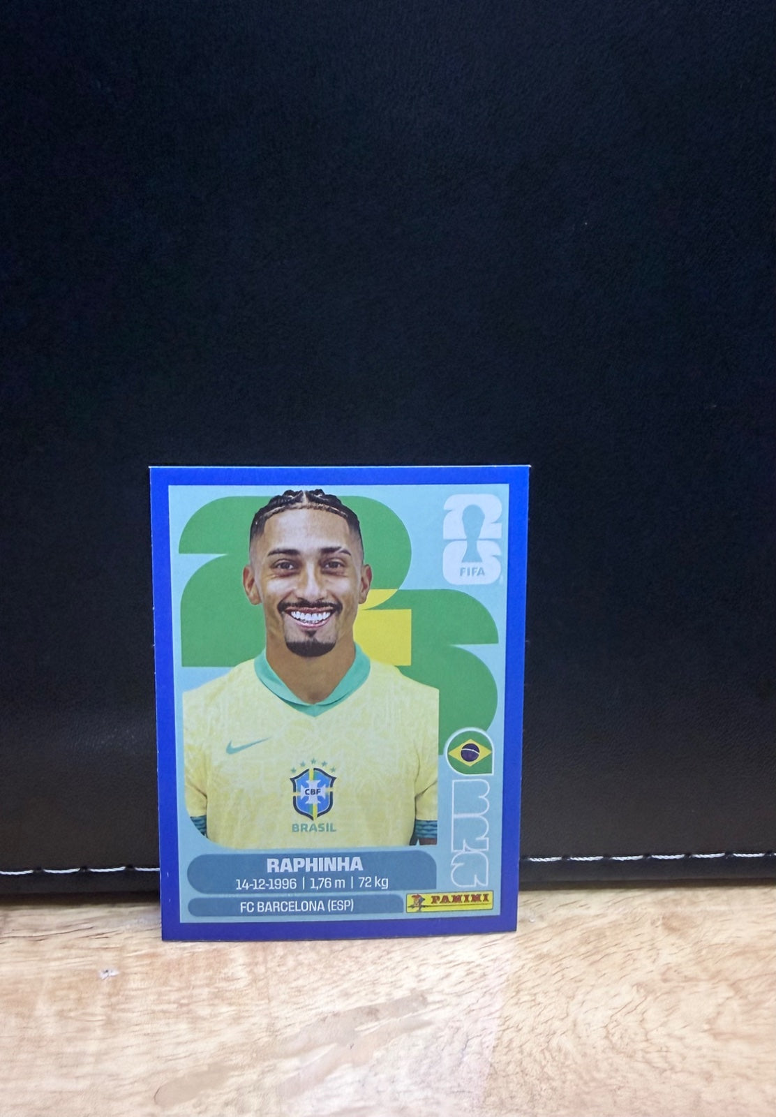 Panini FIFA World Cup 2026 Sticker BRA19 Raphinha Blue Parallel