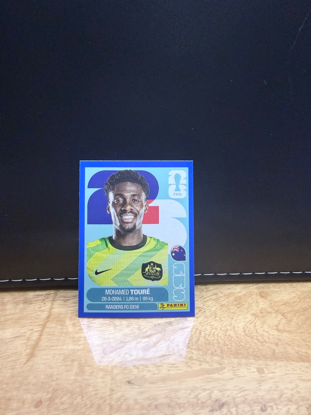 Panini FIFA World Cup 2026 Sticker AUS 20 Mohamed Toure Blue Parallel US Edition