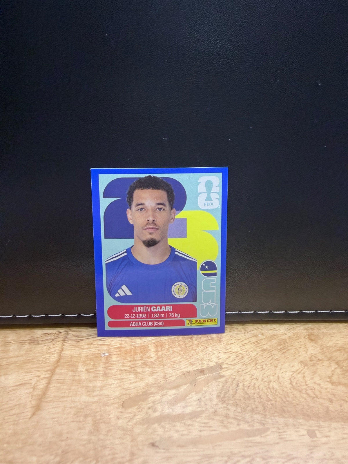 Panini FIFA World Cup 2026 Sticker CUW 5 Jurien Gaari Blue Parallel US Edition